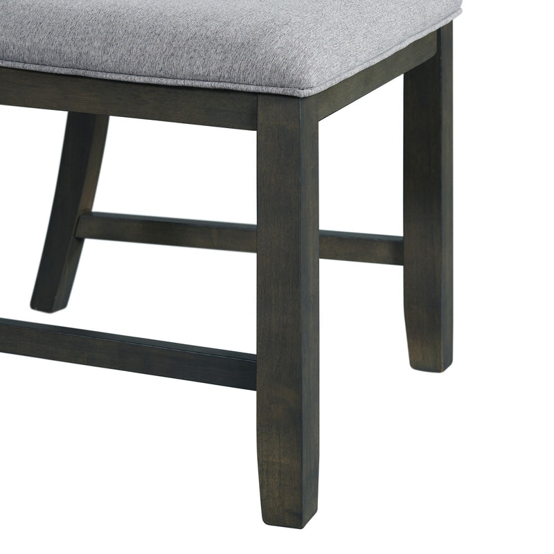 Amherst - Dining Side Chair With Fabric Cushion Side Stretcher (Set of 2) - Grey Finish