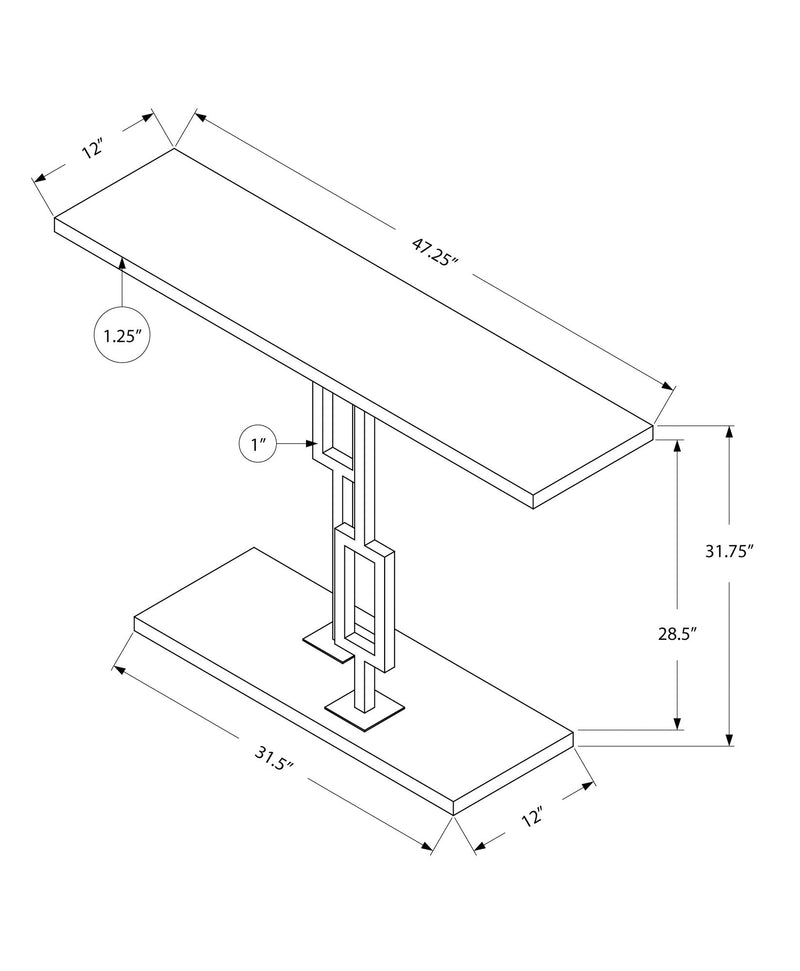 Accent Console Table For Entryway, Contemporary & Modern - Glossy White