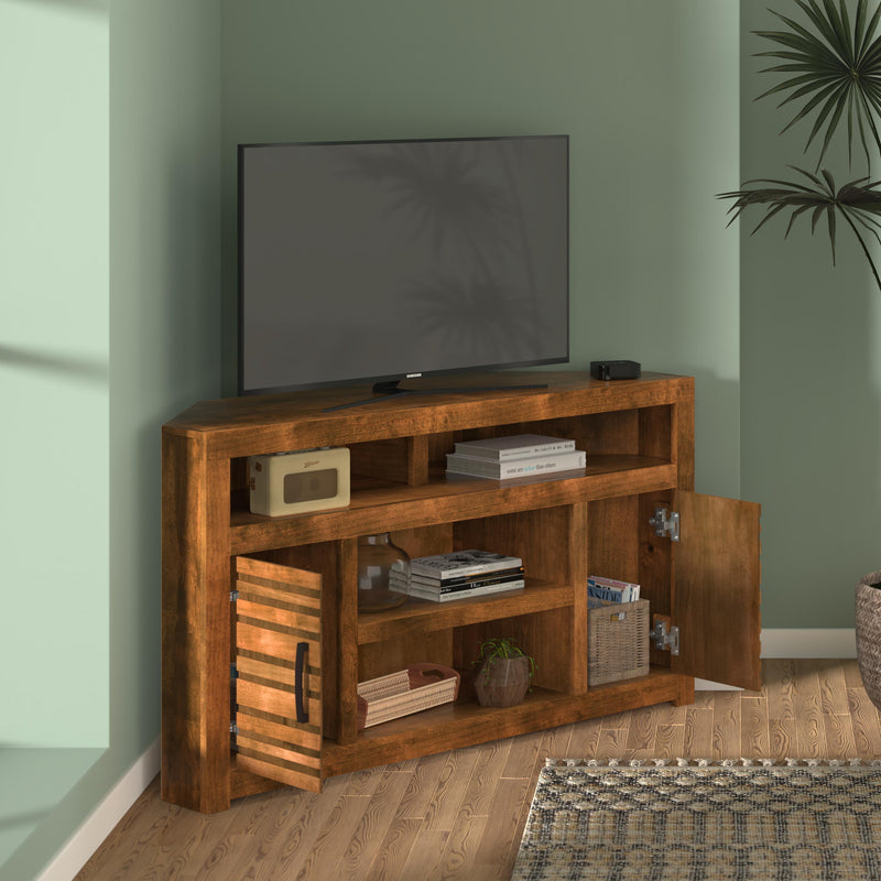 Sausalito - Corner TV Console - Brown