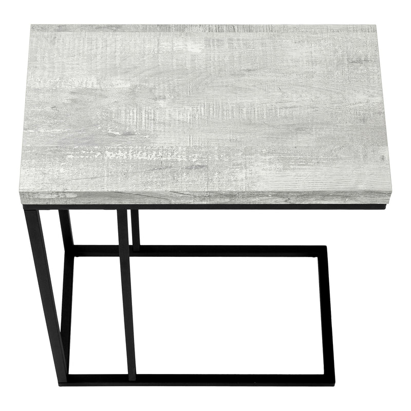 Accent Table, C - Shaped, Tempered Glass, Stylish Design Contemporary & Modern