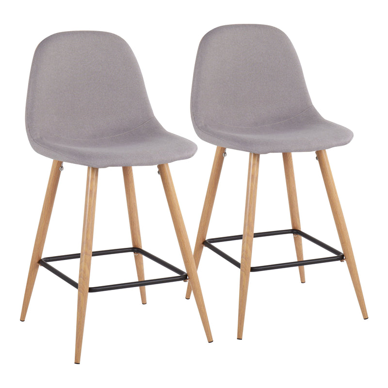 Pebble - Mid Century / Modern Counter Stool (Set of 2)