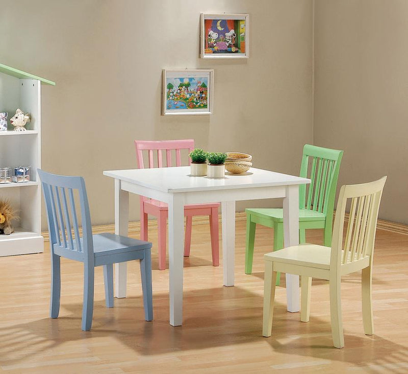 Rory - 5 Piece Kids Table And Chairs Set - Multi Color - Atlantic Fine Furniture Inc