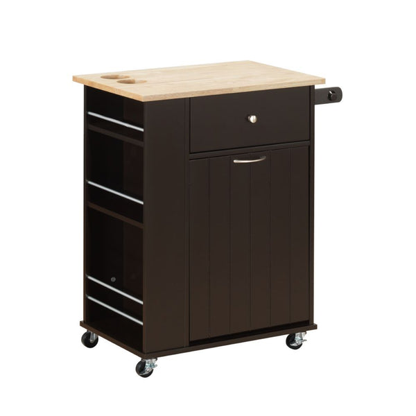 Zina - Kitchen Cart - Natural & Wenge