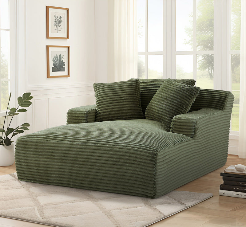 Cloudline - Oversized Chaise Lounge, Modern Comfy Couch With Full Foam Cushioning, Cozy Sleeper Sofabed