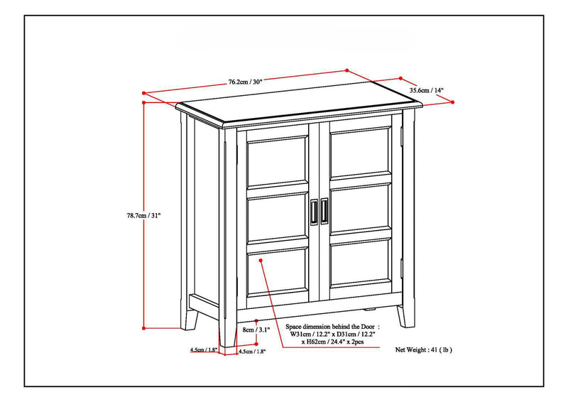 Burlington - Handcrafted Low Storage Cabinet