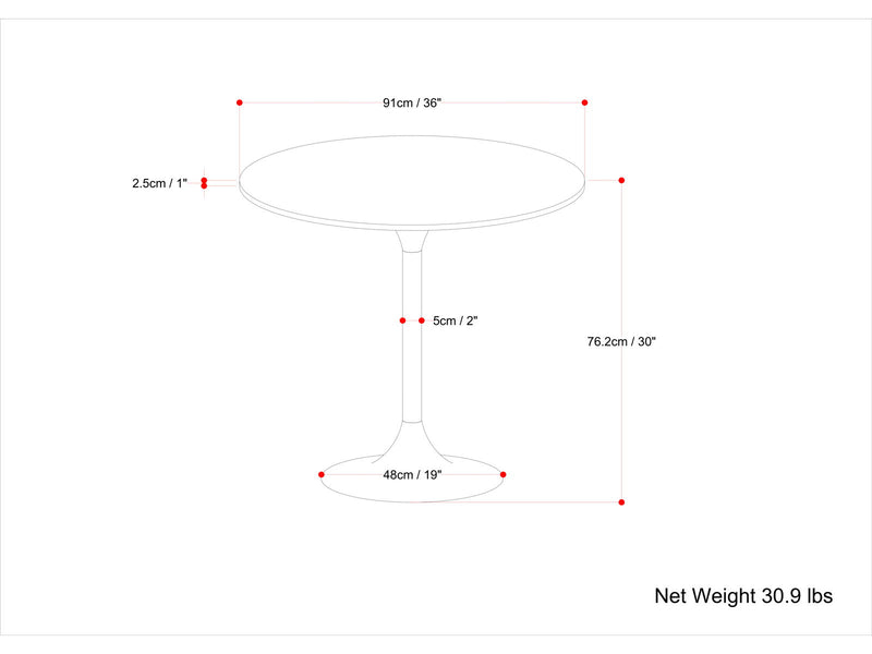 Radford - Round Dining Table - Walnut