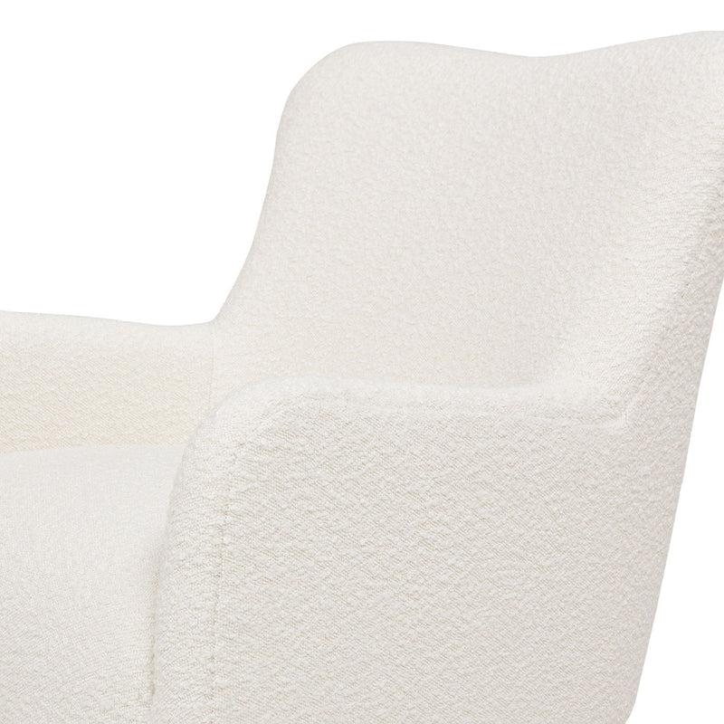 Nimbus - Curved Accent Chair - Ivory White