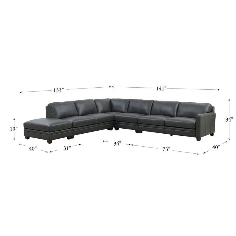 Naples - Leather Sectional