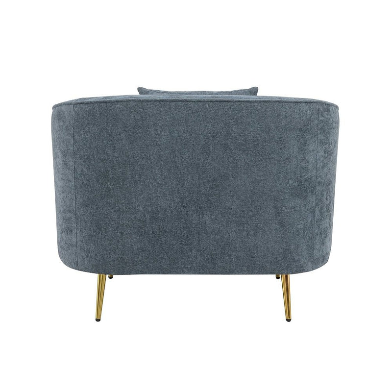 Nakendra - Chair With Pillow - Cobalt Gray