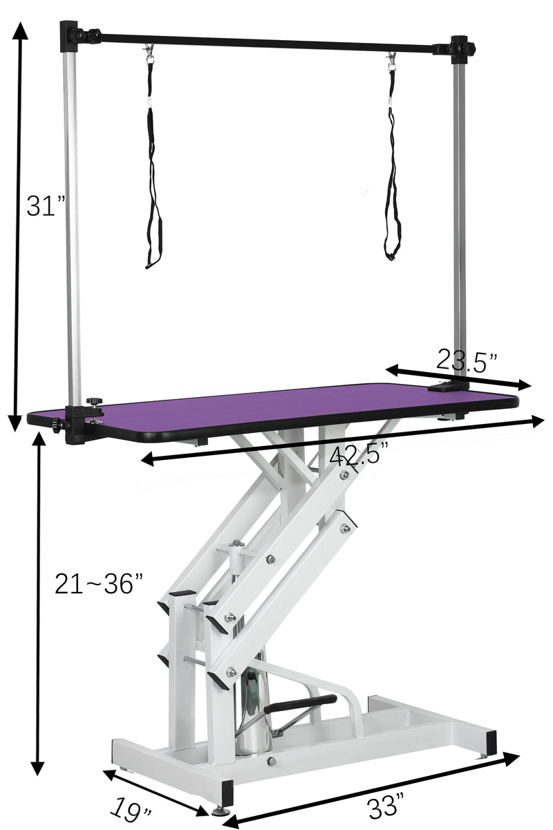 Hydraulic Pet Grooming Table With "H" Arm