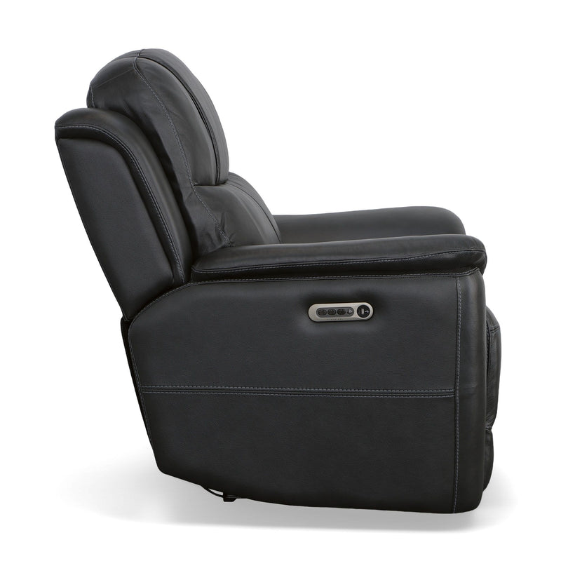 Crew - Power Recliner With Power Headrest & Lumbar - Black