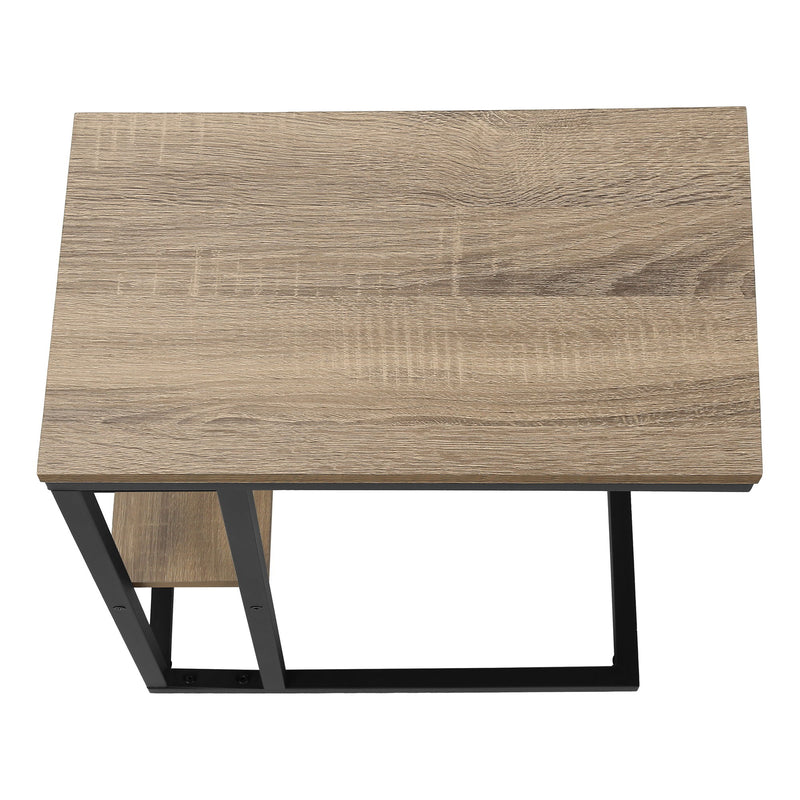 Accent Table, C - Shaped, Marble Look Contemporary & Modern Convenient Design