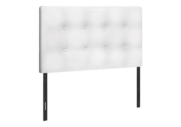 Twin Size, Bed Headboard Only, Upholstered, Transitional - White