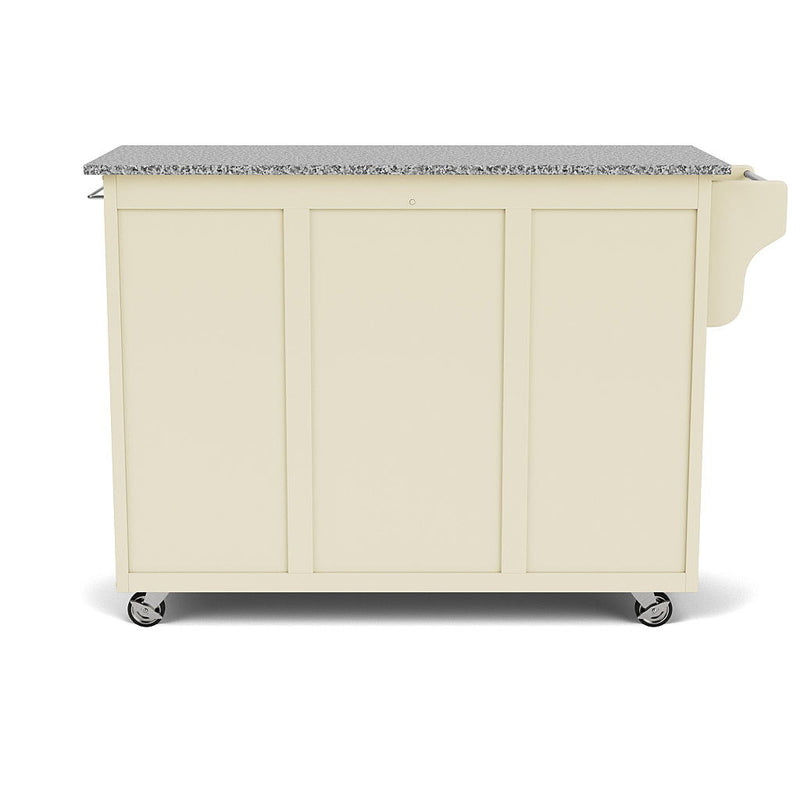 Create-A-Cart - 4 Doors Kitchen Cart - Gray Granite Top