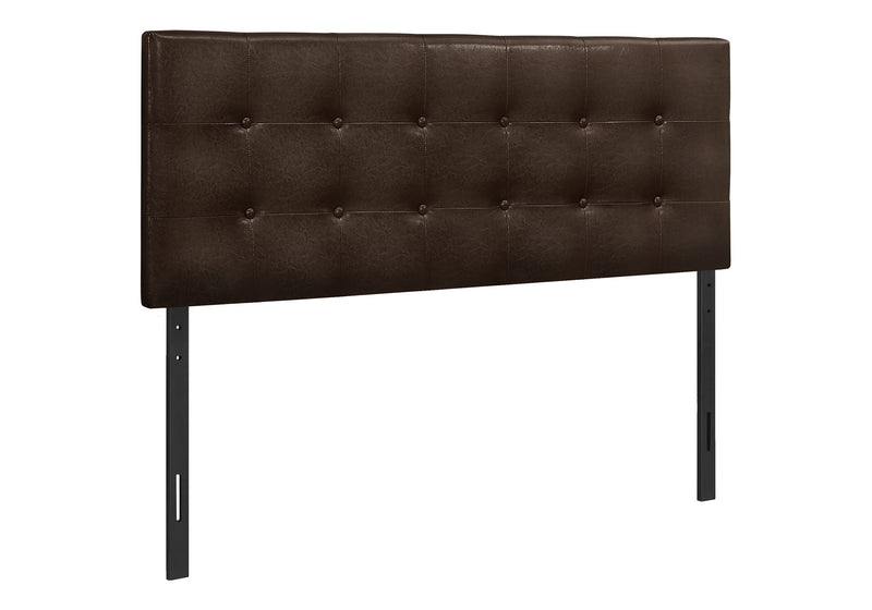 Full Size, Bed Headboard Only, Upholstered, Transitional - Brown