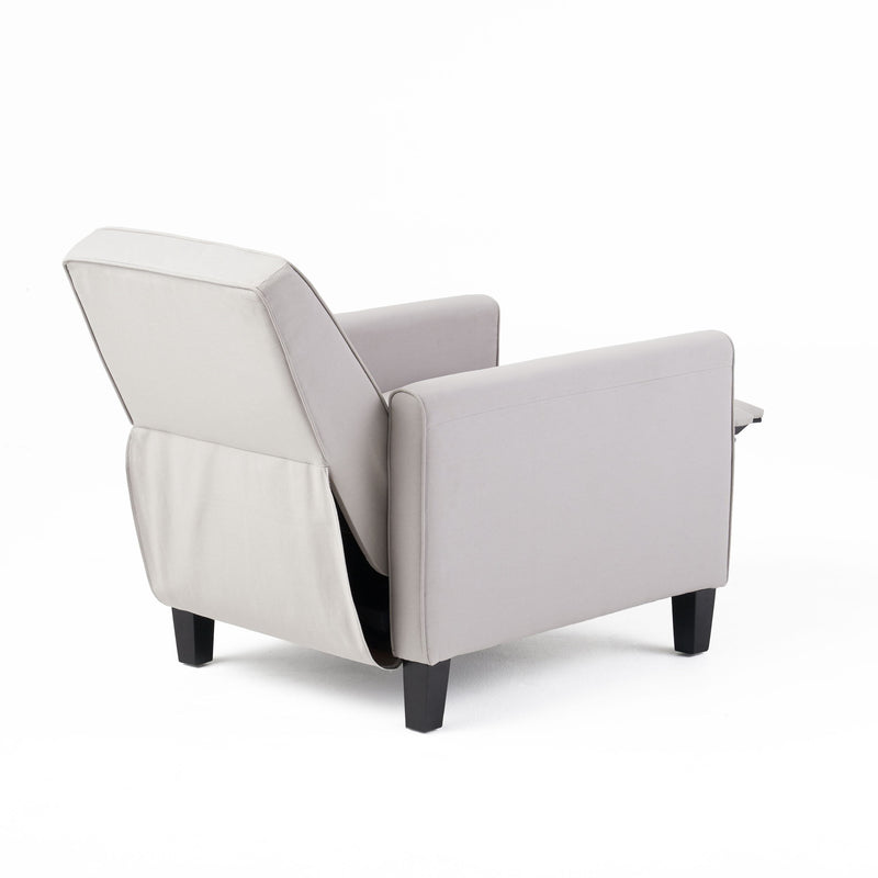 Linen Push Back Chair For Elegant Home