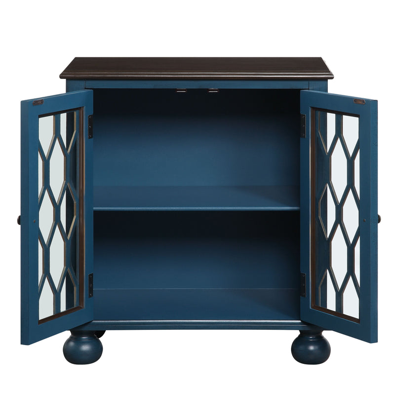 Lassie - Accent Table - Antique Blue Finish