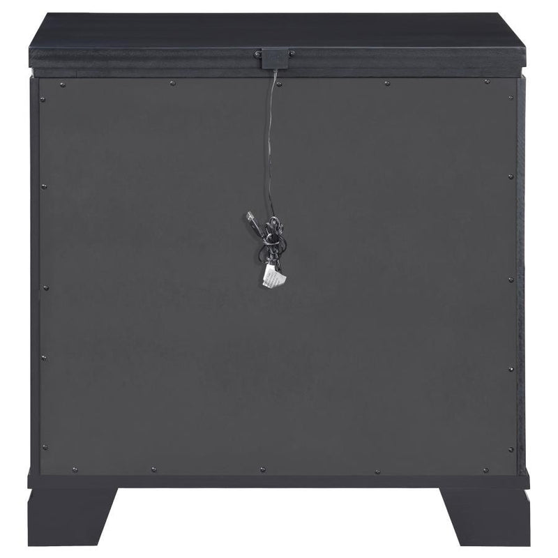 Cappola - 2-Drawer Nightstand - Black