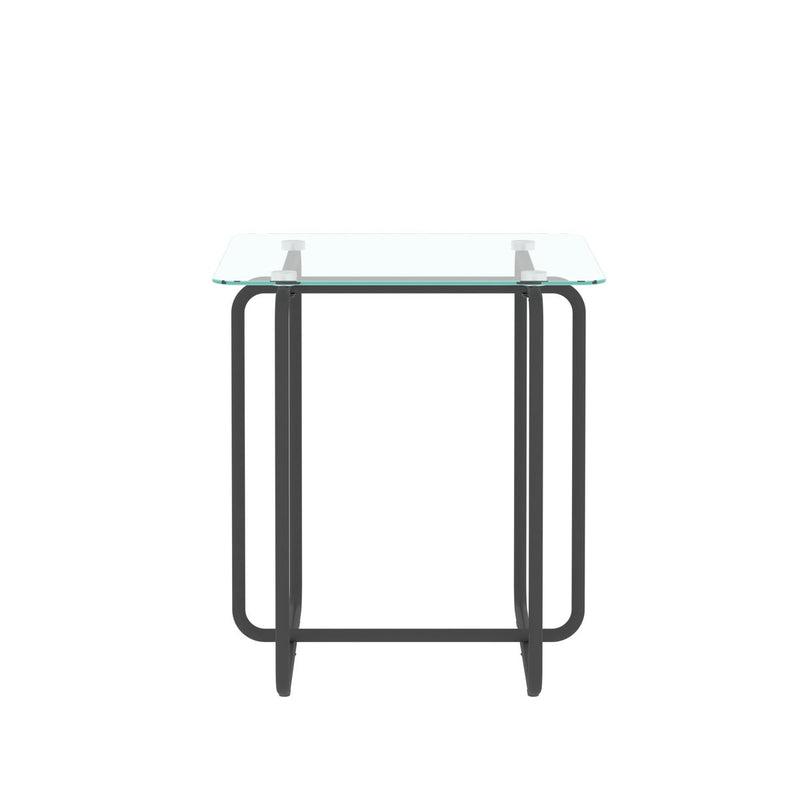 Modern Tempered Glass Coffee Table End Table Side Table For Living Room, Bedroom