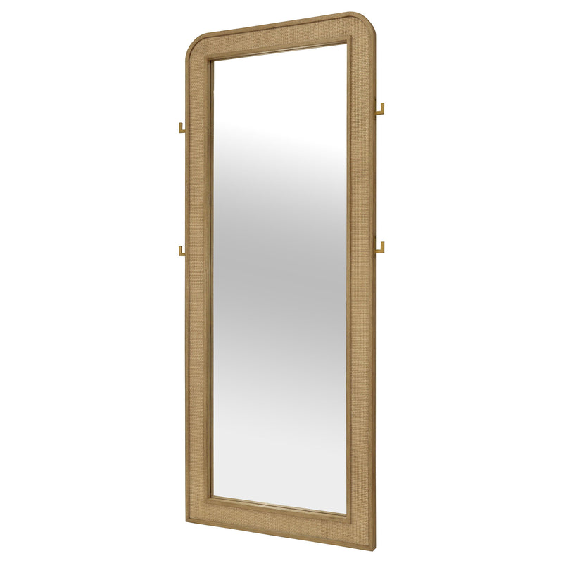 Arini - Cane Weave Full Length Standing Floor Mirror