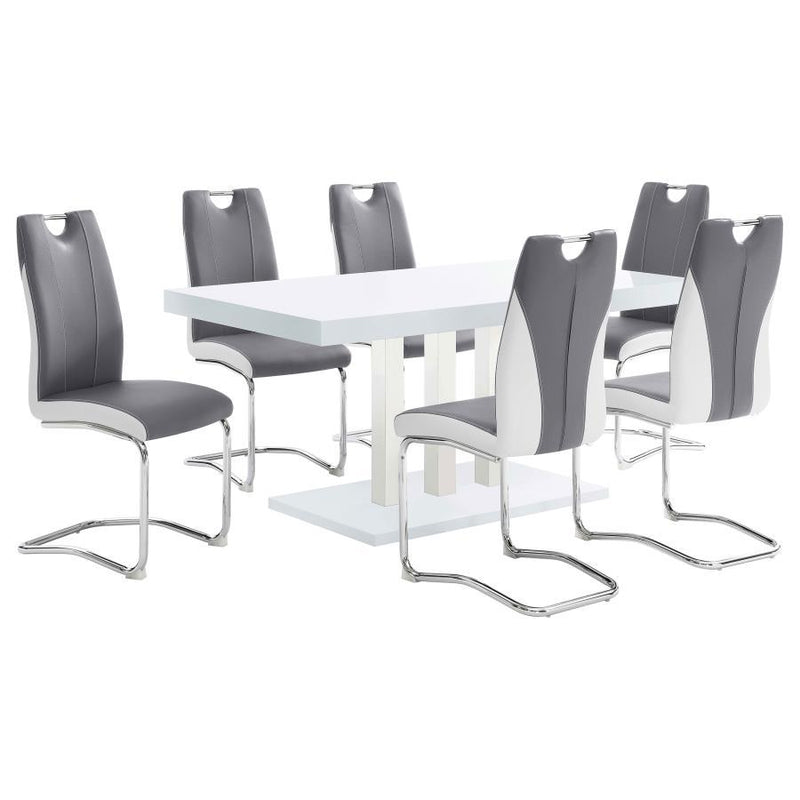 Brooklyn - Rectangular Dining Table - White High Gloss