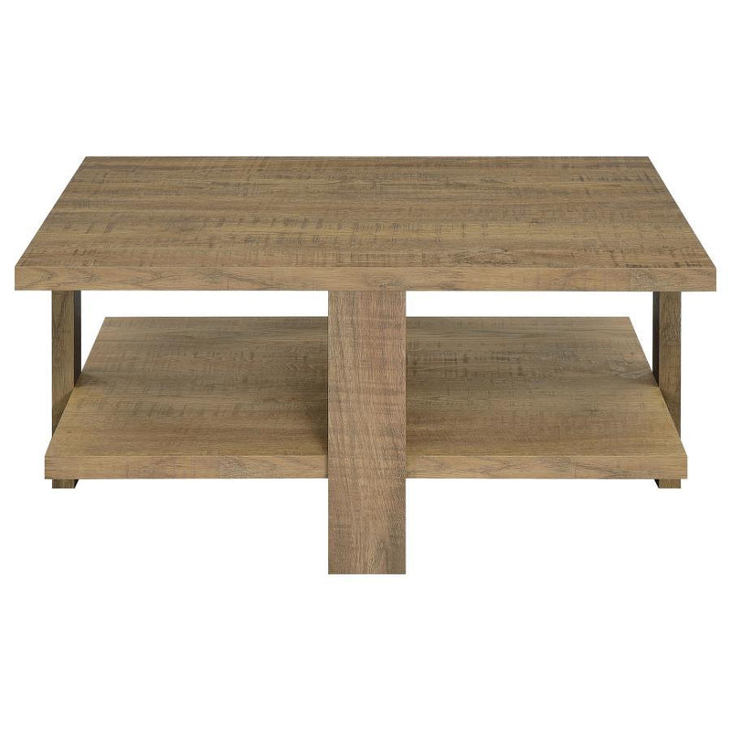 Dawn - Square Engineered Wood Coffee Table - Mango Brown