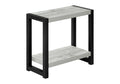 Accent Side Table, Narrow, Small, 2 Tier, Contemporary And Modern