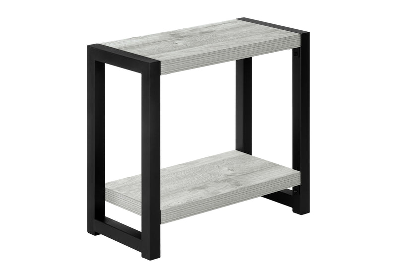 Accent Side Table, Narrow, Small, 2 Tier, Contemporary And Modern