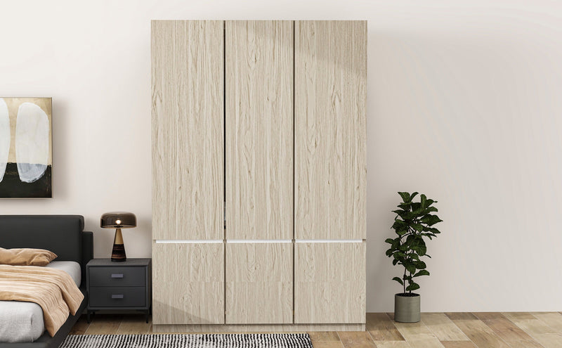 6 Doors Wardrobe Storage For Bedroom