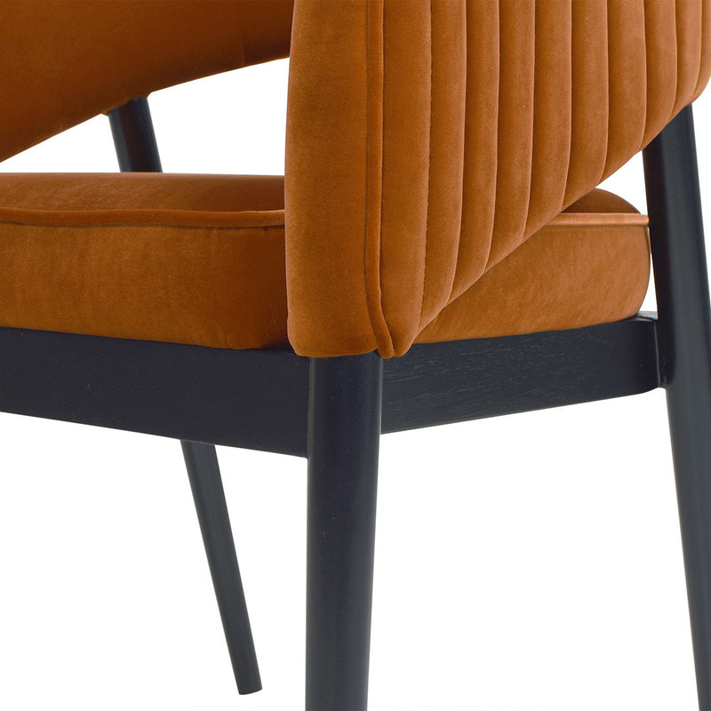 Mirah - Modern Open Barrel Dining Chair