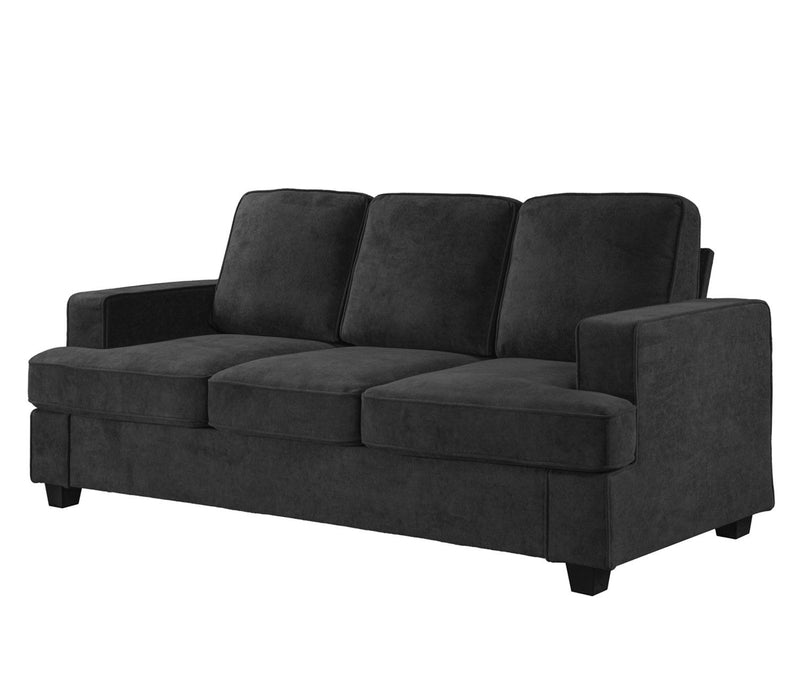 Modern Sofa, Comfortable 3 Seater Couch With Deep Seating, Loose Back Cushions, Wide Arms