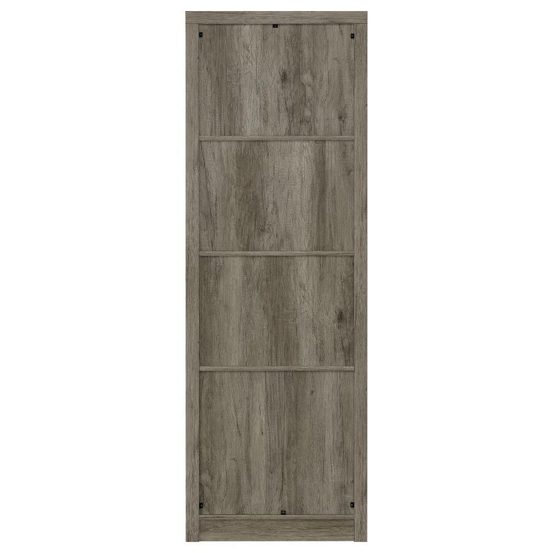 Burke - 3-Shelf Engineered Wood Media Tower - Gray Driftwood