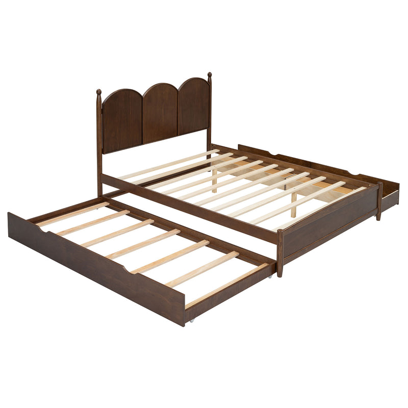 Platform Bed With With 2 Big Drawers And Trundle