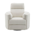 Sagen - Chenille Glider Recliner With Swivel