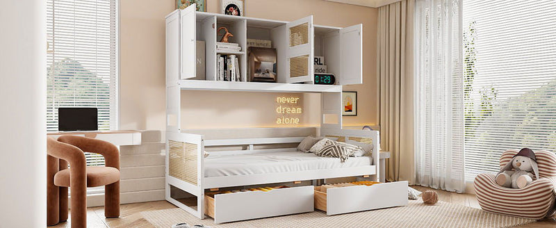 Daybed And All In One Cabinet And Shelf