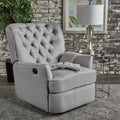 Electric Recliner Chair With Elegant Copper Accents And Soft Upholstery