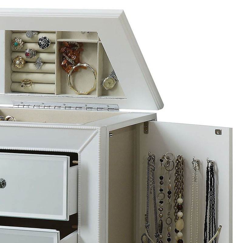 Talor - Jewelry Armoire - White