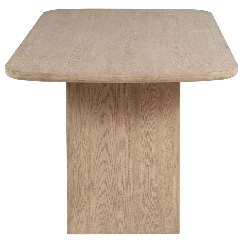 Kailani - Cane Counter Height Storage Dining Table - Beige Oak