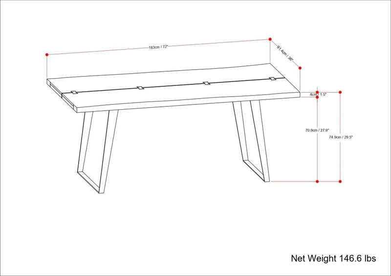 Delta - Handcrafted Dining Table