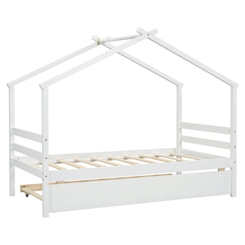 House-Shaped Bed With Trundle