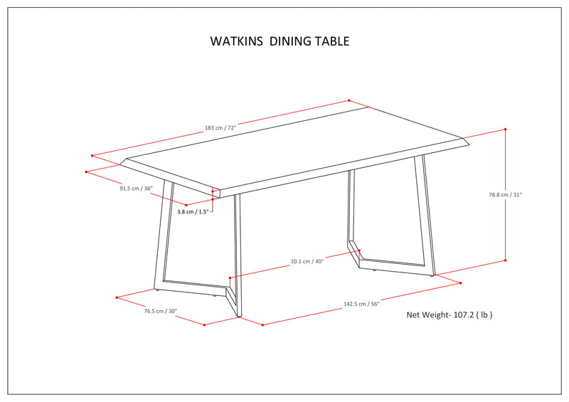 Watkins - Sturdy Dining Table