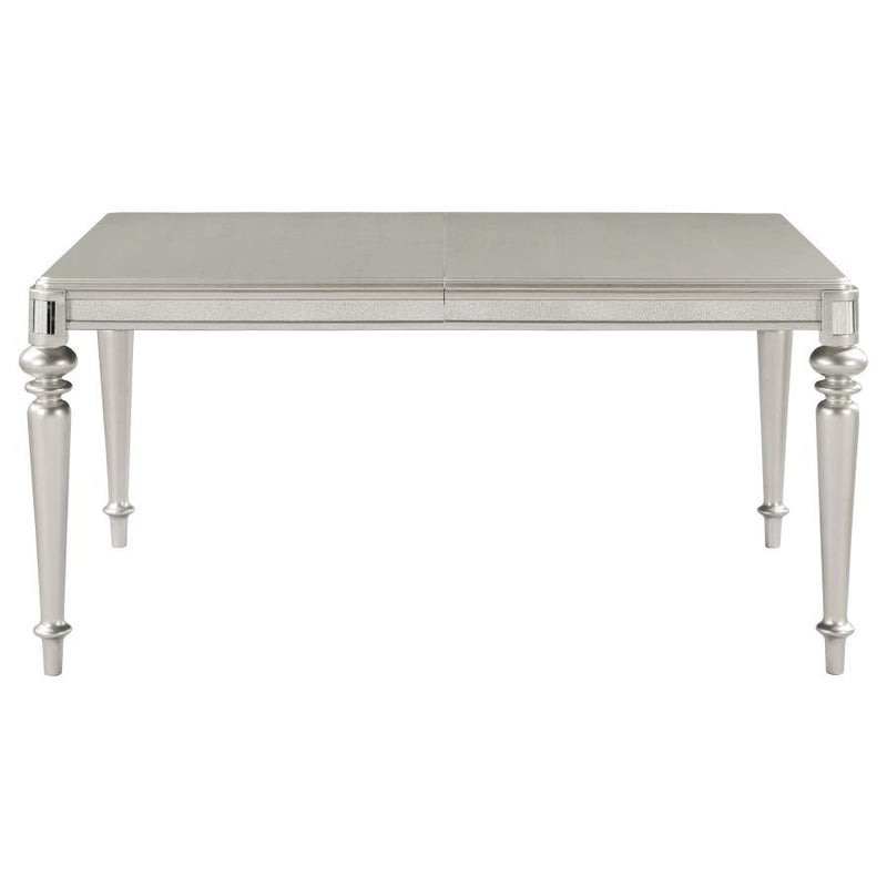 Bling Game - Extension Dining Table - Metallic Platinum