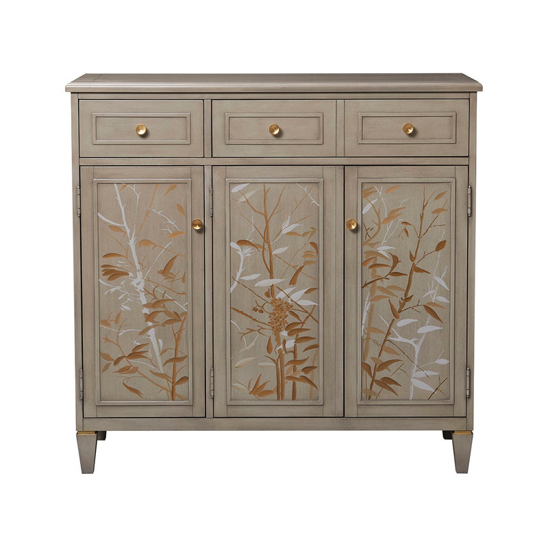 Dauphin - Handpainted Entryway Storage Cabinet - Gray Cashmere