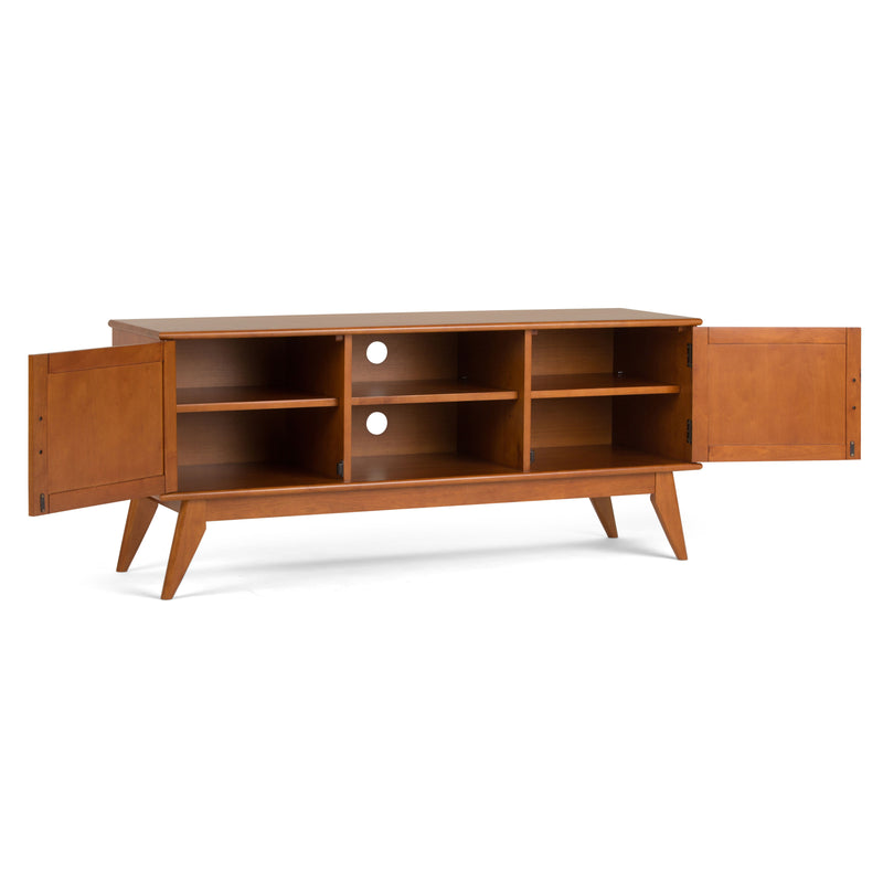 Draper - Handcrafted Mid Century Low TV Media Stand