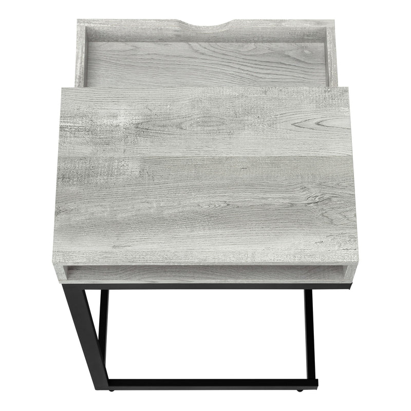 Accent Table, C - Shaped Contemporary Elegant Desig