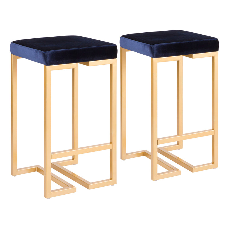 Midas - Contemporary / Glam Counter Stool (Set of 2)