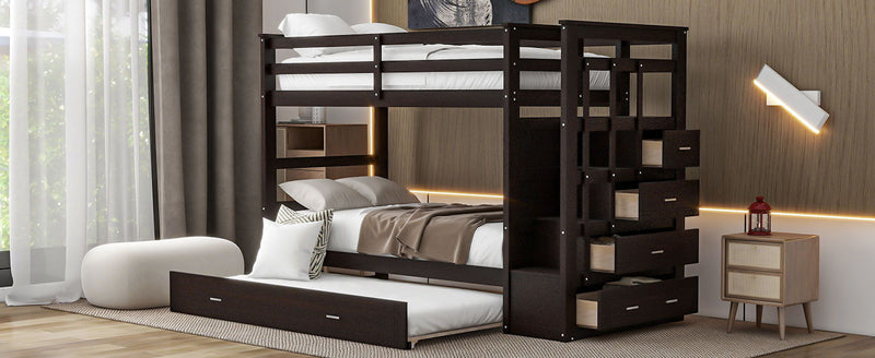 Bunk Bed With Trundle And Staircase