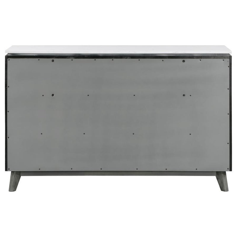 Nathan - 6-Drawer Dresser - Gray