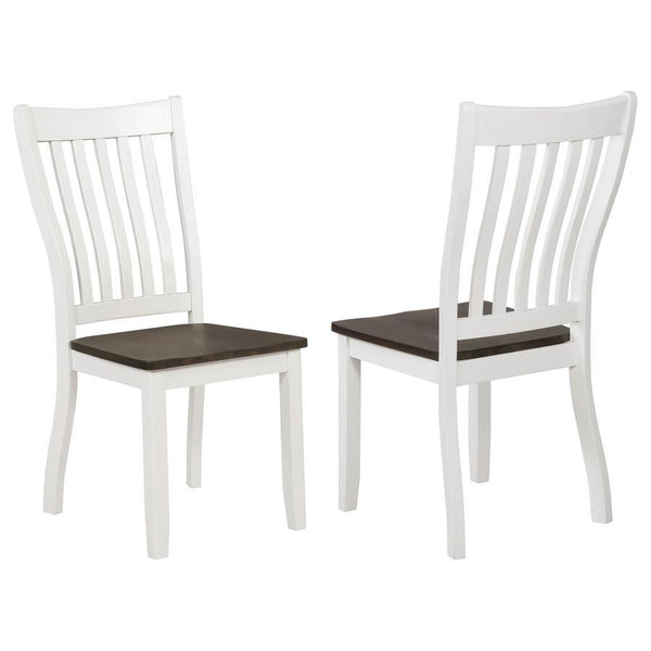 Kingman - Wood Dining Side Chair (Set of 2) - Distressed White - Atlantic Fine Furniture Inc