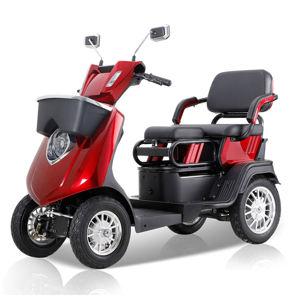 Heavy Duty 4 Wheel Mobility Scooters For Seniors & Adults 500 Lbs Capacity